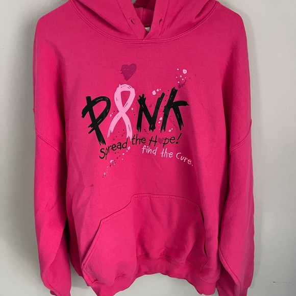 XXL Pink Hoodie-Breast Cancer Support Theme - Picture 2 of 8